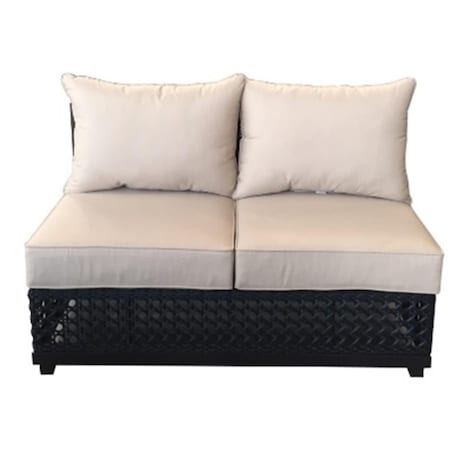 Afd Home Monterey Outdoor Armless 2 Seater; Multicolor - 32 x 54 x 34 in. 12008195